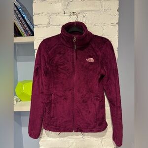 The North Face Women's Full Zip Fuzzy‎ Fleece Jacket Magenta XS